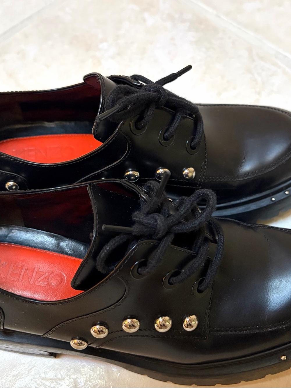 Black Studded Loafers Kenzo - Picture 2 of 5